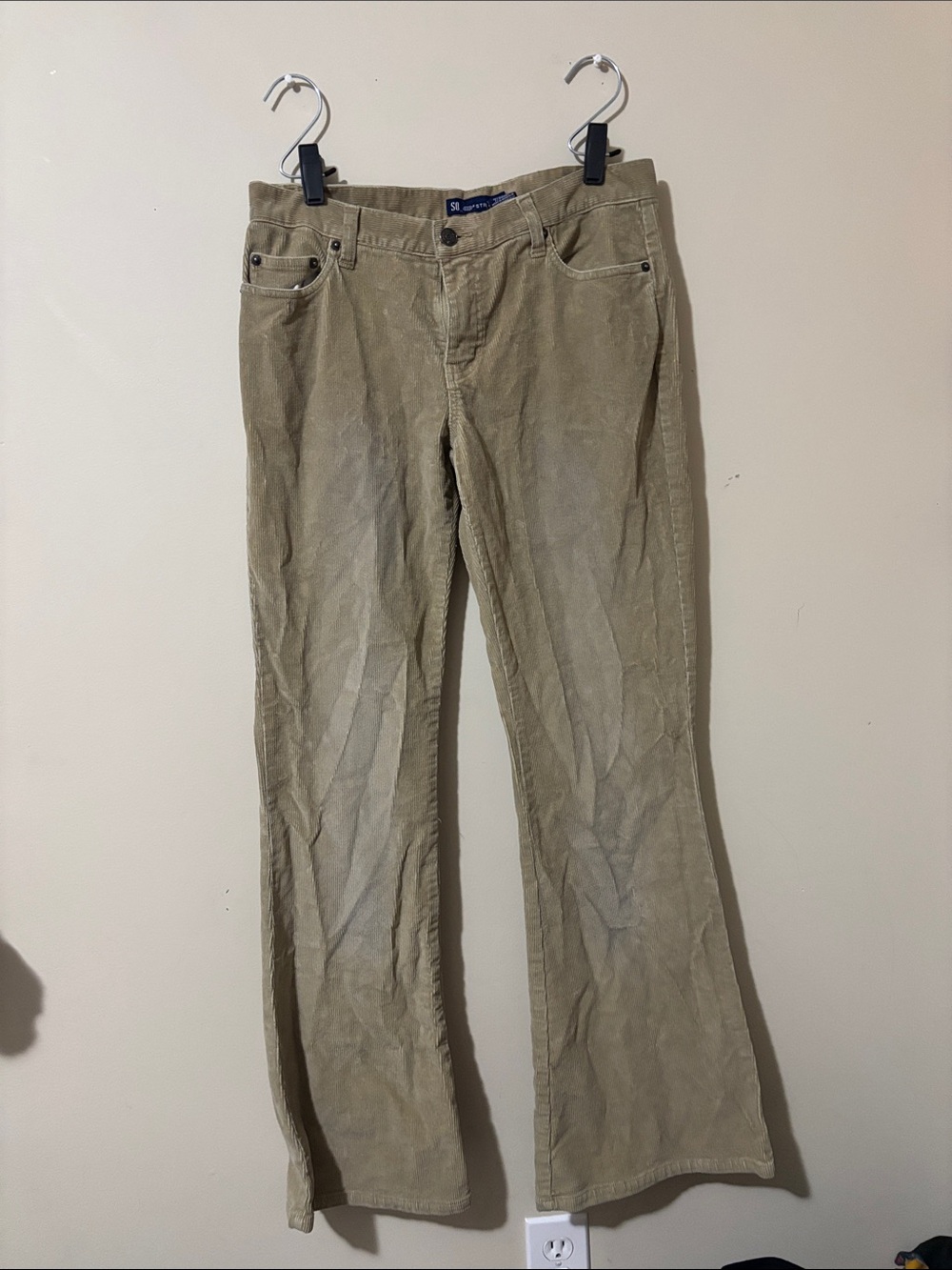 Women’s Corduroy Flare Jeans - Beige